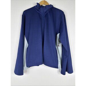 Shadow Sport Fitted Colorblock Belle Sleeve Zip Front Jacket Size 3X Blueprint‎